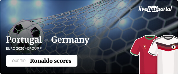 Portugal vs Germany EURO 2020 betting tip