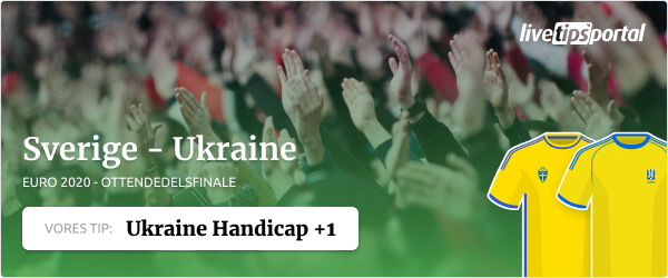 Sverige vs. Ukraine EM 2020 odds tip