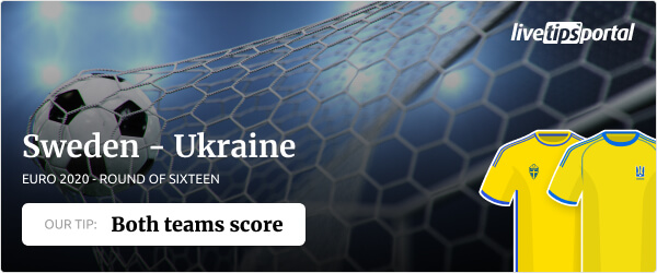 Sweden vs Ukraine EURO 2020 betting tip