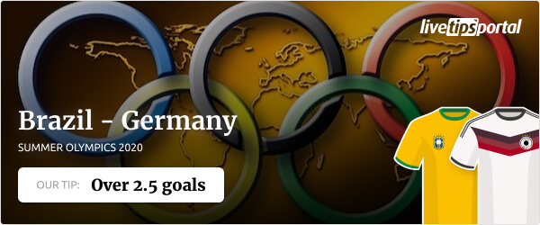 Brazil vs Germany Summer Olympics betting tip