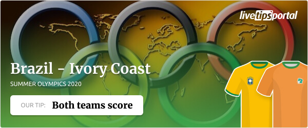 Brazil vs Ivory Coast Summer Olympics 2020 betting tip