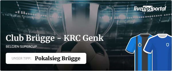 Club Brügge vs. KRC Genk belgischer Supercup Wett-Tipp