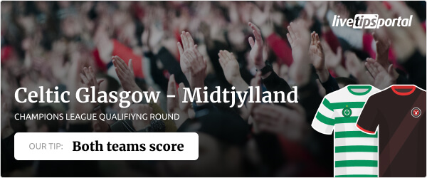 Celtic Glasgow vs FC Midtjylland betting tip