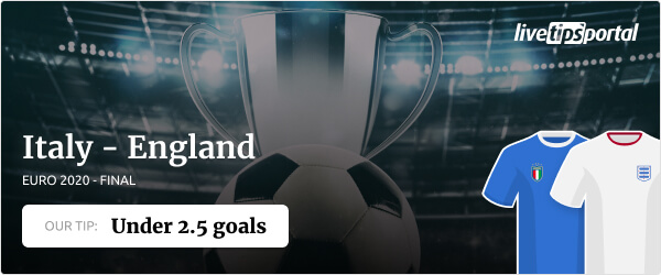 EURO 2020 Italy vs England final betting tip