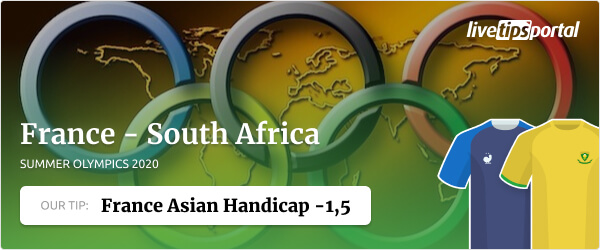 France vs South Africa Summer Olympics betting tip