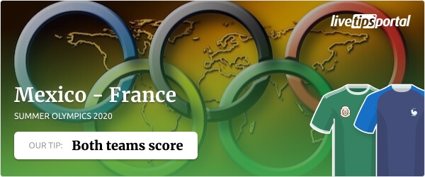 Mexico vs France Summer Olympics 2020 betting tip