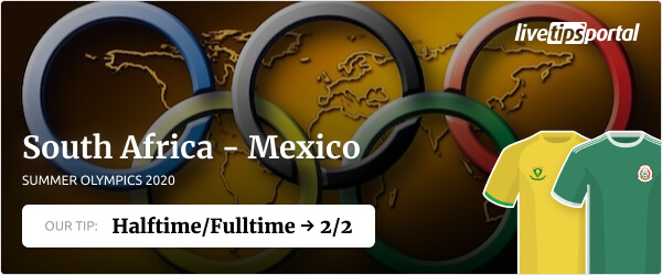 South Africa vs Mexico Summer Olympics 2020 betting tip