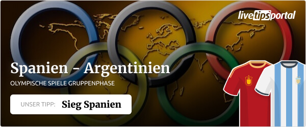 Spanien gegen Argentinien Olympia 2020 Wett Tipp