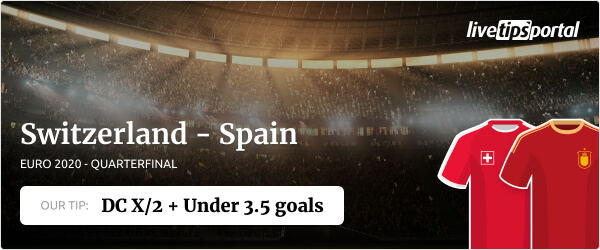 Switzerland vs Spain EURO 2020 betting tip