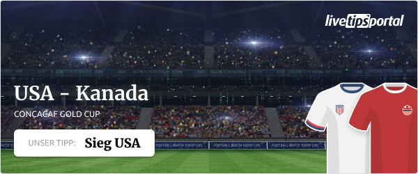 USA gegen Kanada CONCACAF Gold Cup Wett Tipp