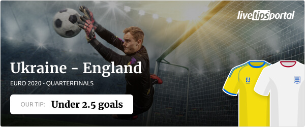 Ukraine vs England EURO 2020 betting tip