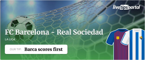 FC Barcelona vs Real Sociedad La Liga betting tip