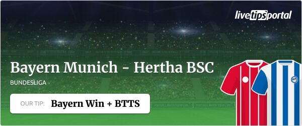 FC Bayern vs Hertha BSC Bundesliga betting tip 2021/22