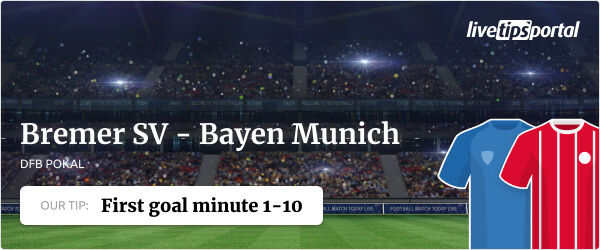 Bremer SV vs Bayern Munich DFB Pokal betting tip