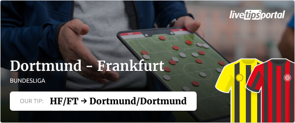 Dortmund vs Frankfurt Bundesliga betting tip