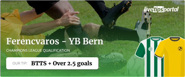 Ferencvaros vs YB Bern betting tip