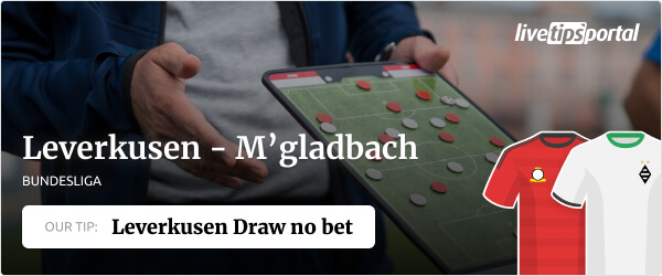Leverkusen vs Monchengladbach Bundesliga betting tip 2021/22