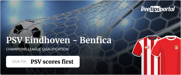 PSV Eindhoven vs Benfica Champions League qualification 2021 betting tip