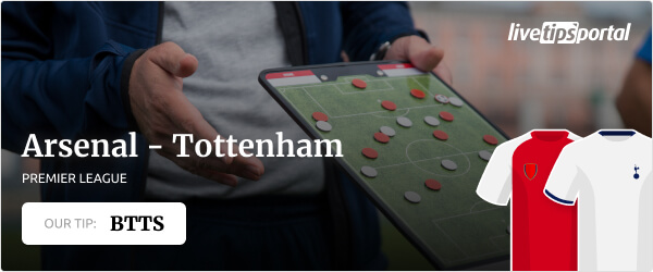 Arsenal vs Tottenham betting tip Premier League season 2021/22