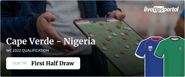 Cape Verde vs Nigeria World Cup 2022 qualification betting tip