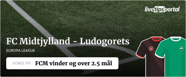 Odds tip europa league fc midtjylland ludogorets