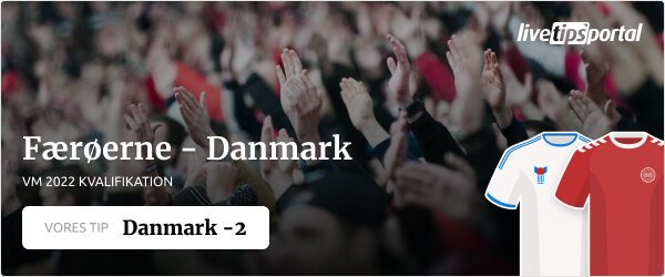 Færøerne - Danmark vm kvalifikation odds tip