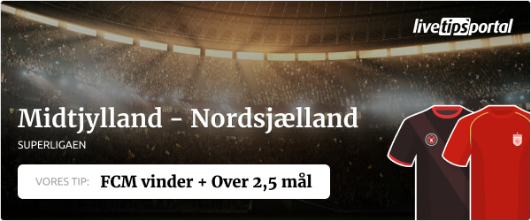 Midtjylland versus Nordsjaelland Superligaen odds tip