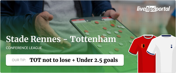 Stade Rennes vs Tottenham Hotspur Conference League betting tip