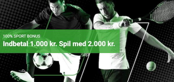 Unibet velkomstbonus 1000 kr danmark