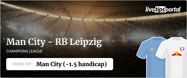 odds tip manchester city rb leipzig champions league