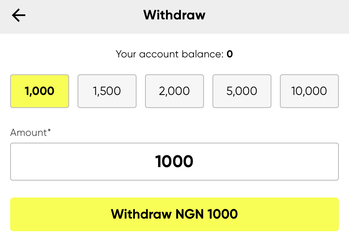 Withdrawal on Parimatch Nigeria