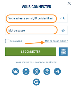 se connecter sur 1xbet
