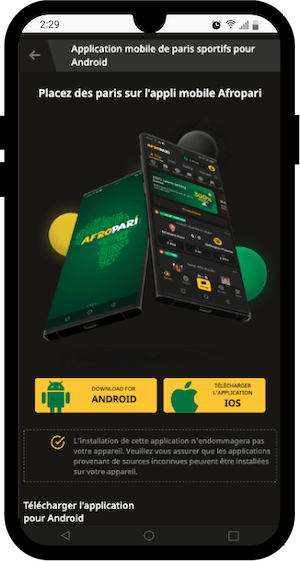 telecharger afropari apk android et ios