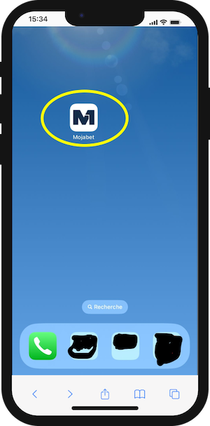 site mobile mojabet sur fond d ecran
