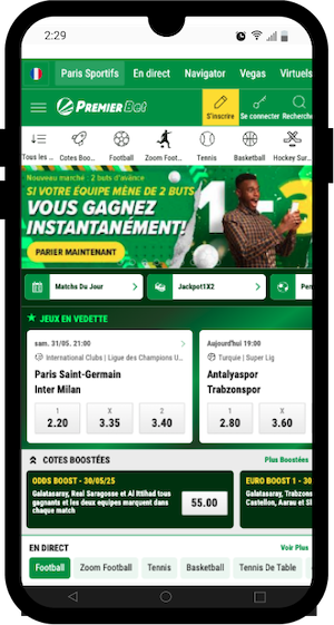 premier bet version mobile