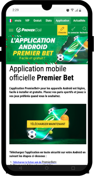 telecharger premier bet apk android