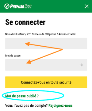 se connecter sur premier bet en afrique