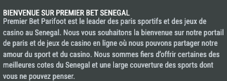 premier bet sn bienvenue