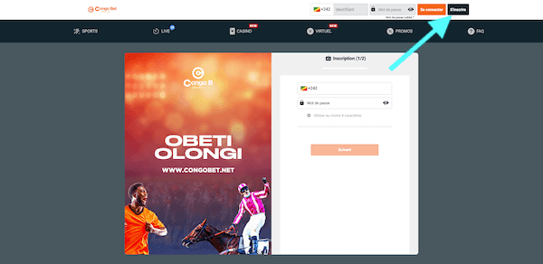 inscription congo bet sur ordinateur