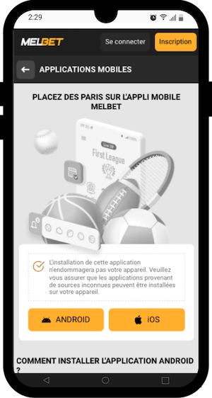 telecharger melbet apk android et ios