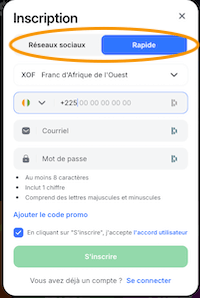 comment remplir le formulaire d inscription 1win