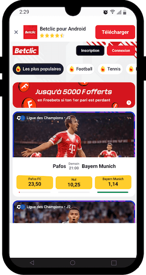 betclic sur mobile
