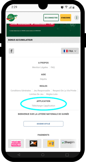 telecharger lonaguibet app