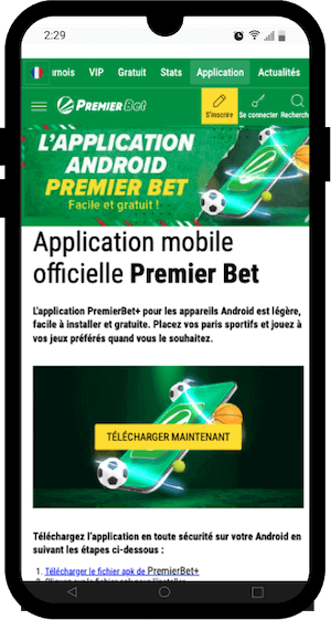 app premier bet telecharger
