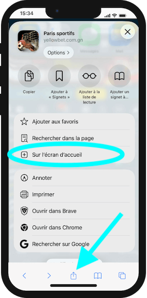 version mobile yellowbet comme une app
