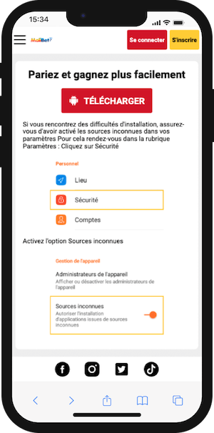 telecharger malibet apk android