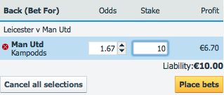back bet strategy at betfair
