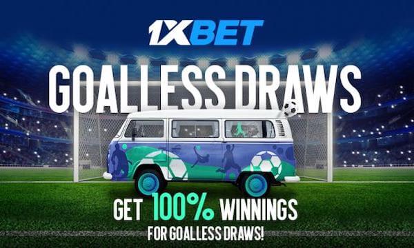 1xbet insurance against draw