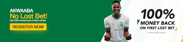 Mybet.Africa No Lost Bet bonus for new customers