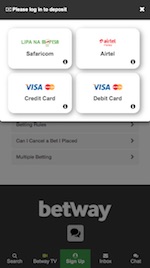 Betway Kenya payment methods